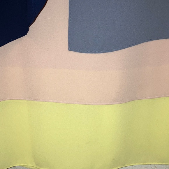 Bcbg Colorblock Tiered Tank Sleeveless Dress - Picture 5 of 9